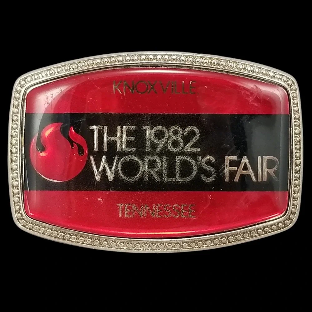 Vintage 1982 World's‎ Fair Knoxville Tennessee Belt Buckle Souvenir Collector